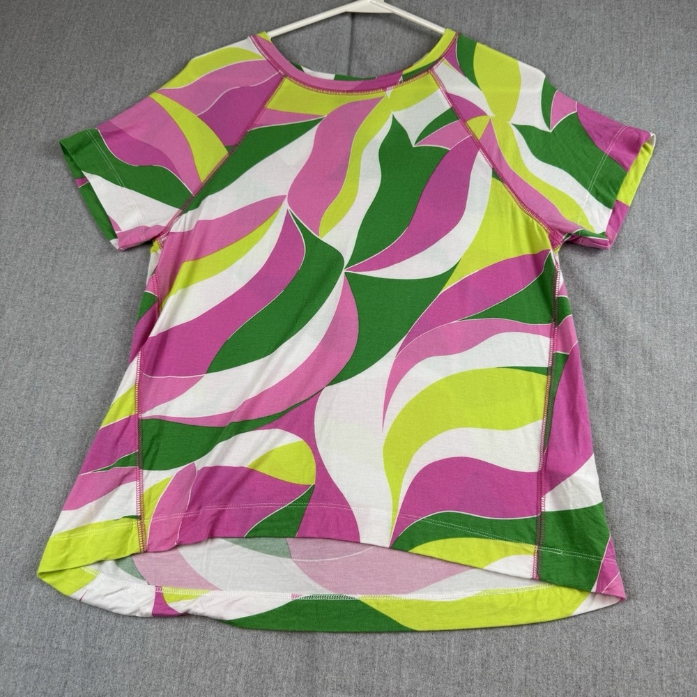 Sanctuary Women The Perfect Printed T-Shirt Green Pink White Size‎ S
